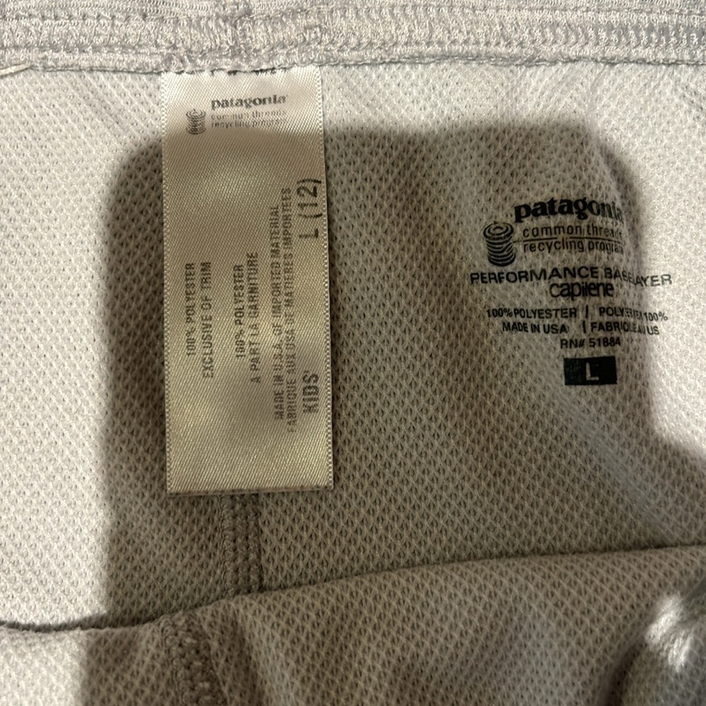 Kids Patagonia Performance Baselayer size L - Picture 2 of 3